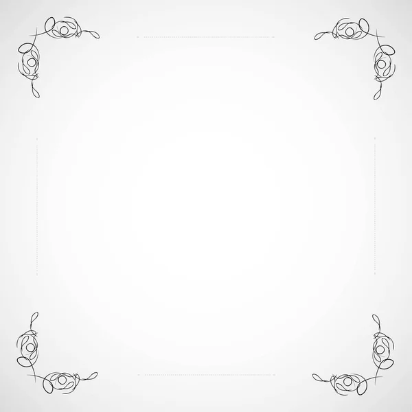 Dekoratif süsleme ile süslü çerçeve kenarlığı. Vektör çizim