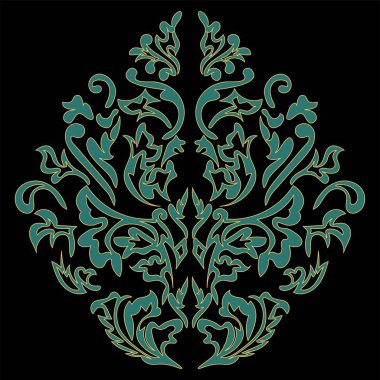 Rokoko, Barok öğesi, klasik Şam, swirls, verilirse, izole