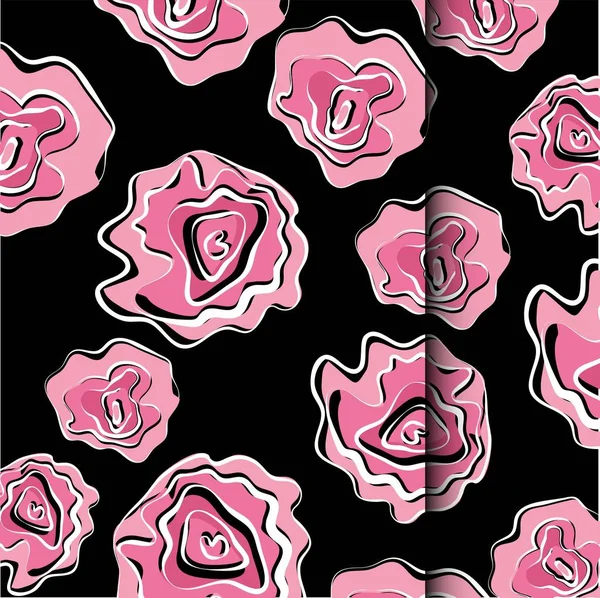 Croquis Motif Fleur Pour Design — Image vectorielle