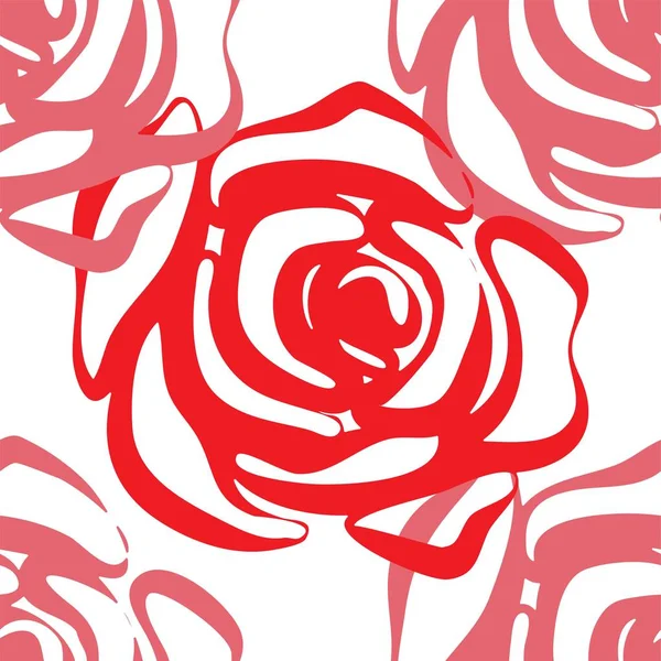 Modèle Sans Couture Avec Des Roses Illustration Vectorielle Eps — Image vectorielle