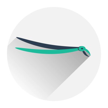 Dişçi aleti simgesi. Düz stil. Vektör çizim