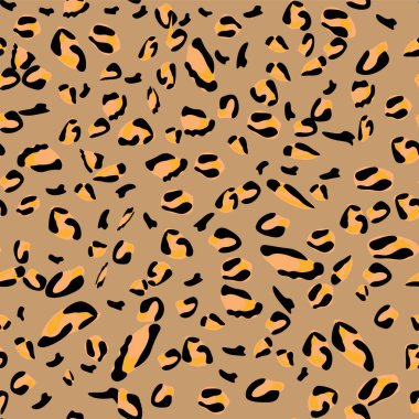 Leopardseamless desen vektör. Soyut leopar doku.