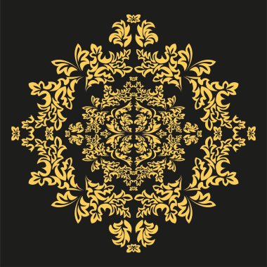 Vektör illüstrasyon eps 10 tekstil. Duvar kağıdı şam deseni.