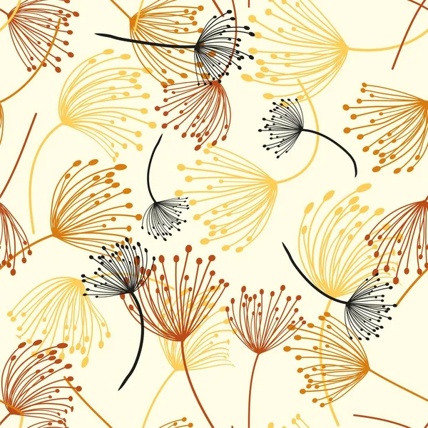 seamless modeli. Uçan karahindiba tohum. Şık Yinelenen doku. vektör.