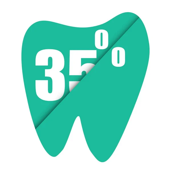 Descuento dental para el diseño de papel. Cuidado dental . — Vector de stock