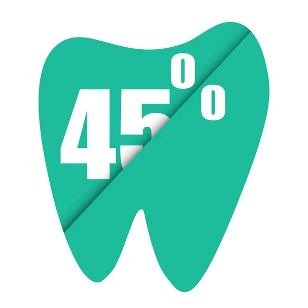 Descuento dental para el diseño de papel. Cuidado dental . — Vector de stock