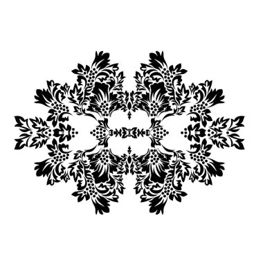 Modern Soyut düğün şablonu ile damask kartı.