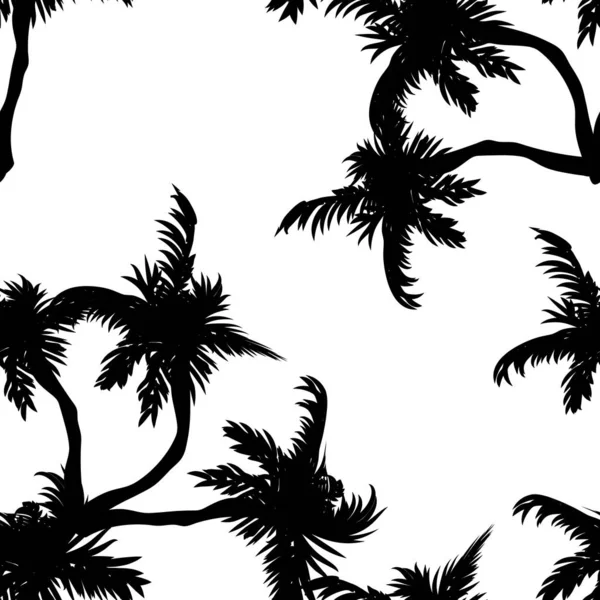 Naadloze tropische exotische jungle Palm bladeren patroon. Jungle vector illustratie. — Stockvector