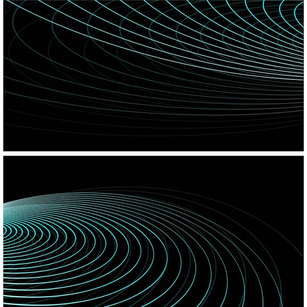 Patrón abstracto moderno con banner con fondo oscuro . — Vector de stock