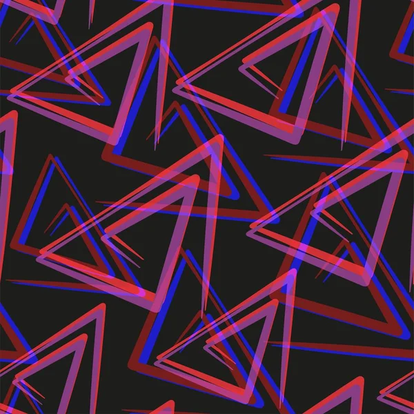 Renkli arka planda hipster tarzısoyut üçgenler. Soyut geometrik dikişsiz desen.