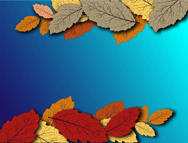 秋天树叶的背景 伟大的设计为任何目的 墙纸设计用红秋叶背图案 — 图库矢量图片