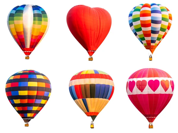 五颜六色的热气球汇集在被隔绝的2 — 图库照片