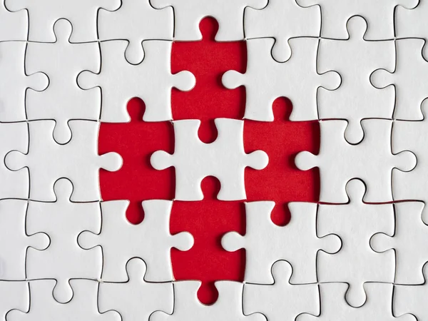 Puzzle bianco 18 — Foto Stock