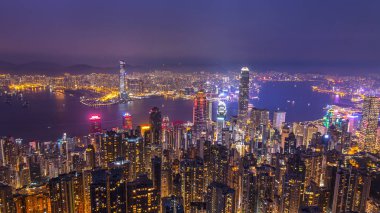 Hong Kong cityscape gece Lambası 1