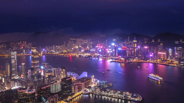 Hong Kong cityscape night light 3 — Stock Photo, Image