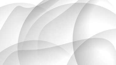 Özgeçmiş, marka ve pazarlama materyalleri için uygun soyut tasarım, üst üste binen gri ve beyaz şekiller şık bir kompozitoda