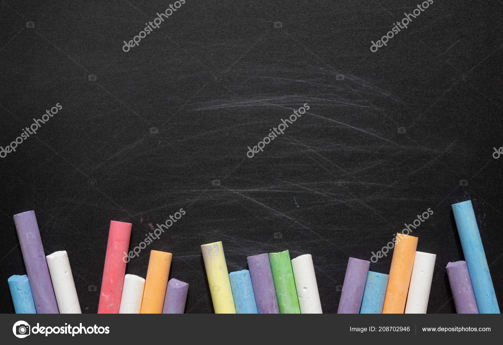 Conceptual Empty Black Chalkboard Chalk Stick Top Emphasizing Copy Space  Stock Photo by ©PantherMediaSeller 338114022