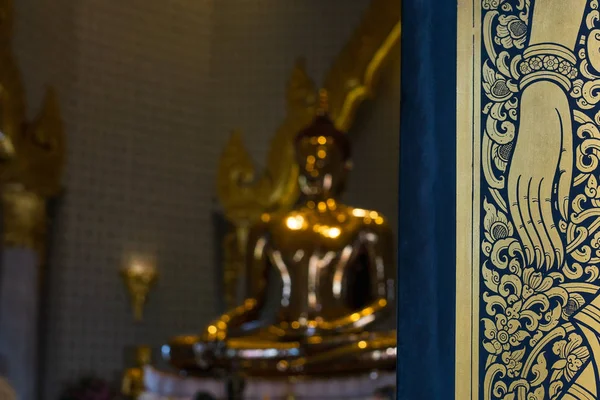 Deel Van Ramen Werelds Grootste Massief Goud Boeddhabeeld Achtergrond Bij — Stockfoto