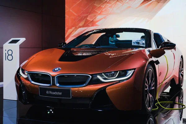 Μπανγκόκ, Ταϊλάνδη-31 Μαρτίου 2019: η BMW i8 — Φωτογραφία Αρχείου