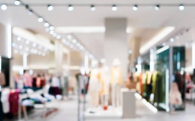 Sh moda giysileri Dükkanı butik iç in bulanık soyut