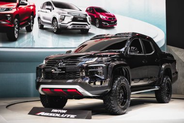 Bangkok, Tayland - 14 Eylül 2019 : Mitsubishi New Triton A