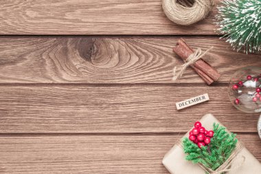 Mutlu Noeller ve xmas dekorati ile mutlu yıllar.