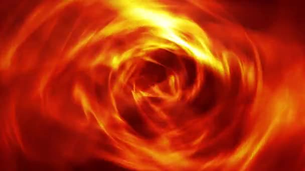 Abstract Fire Energy Tunnel Vortex Energy Flows Modern Seamless Loop — Stock Video