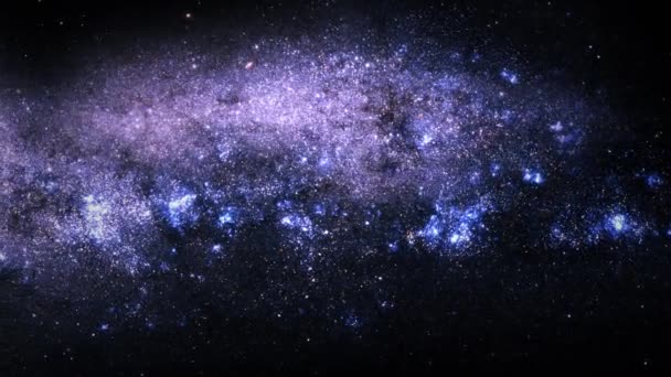 Outer Space Exploration Concept Fond Abstrait Galaxie Des Baleines Ngc4631 — Video