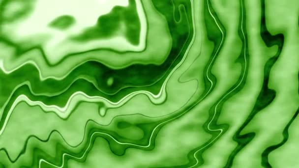 Lazo Inconsútil Abstracto Rayas Acuarela Verde Futurista Hermosas Rayas Onduladas — Vídeo de stock
