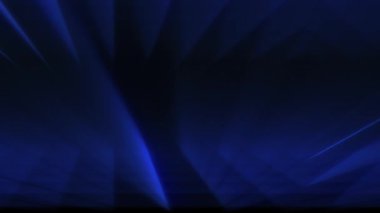 Soyut sahne ışığı parlama ızgara hareket arkaplanı. 4K 3d görüntüleme, soyut geometrik arkaplan, mavi gök mavisi renk ışığı, parlayan neon çizgileri kusursuz döngü.
