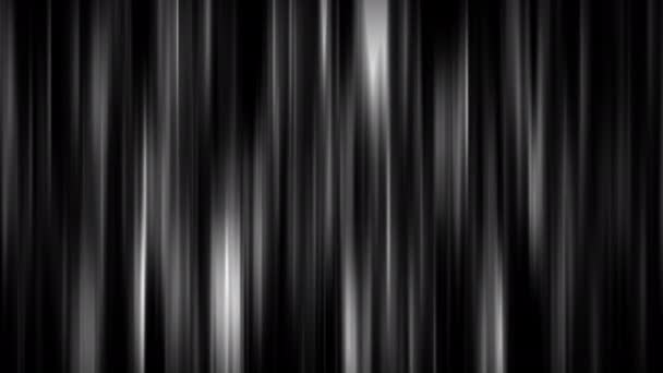 黒と白の縦のグラデーションラインストライプアニメーション コンピュータは抽象的な動きの垂直方向の狭いバーを移動させ 点滅させた シームレスループ3Dレンダリングアニメーション — ストック動画