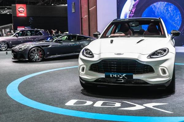 Bangkok Thailandia Agosto 2020 Colore Bianco Aston Martin Dbx Luxury — Foto Stock