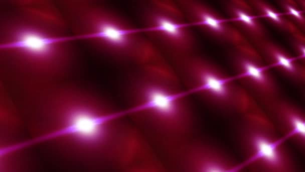 Bezešvé Smyčkové Mozaiky Světelná Show Růžové Optické Světlice Pohybu Texturované — Stock video