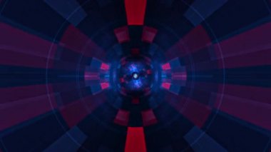 Soyut teknoloji arka planı grunge digital blue futuristic Hi-Tech radar rotasyonu, soyut hipnotik bilim kurgu daireleri hareketli animasyon. 4K pürüzsüz döngü fütüristik HUD.