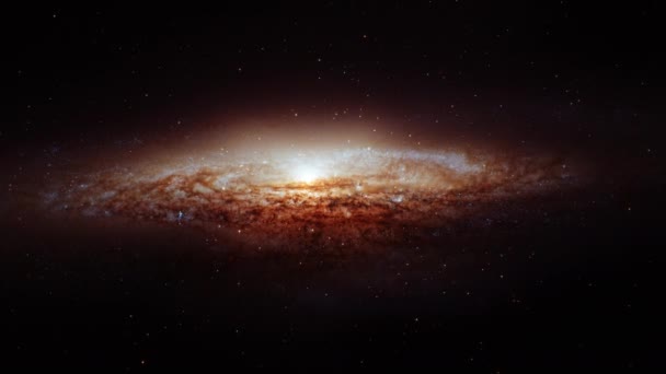 Exploração Espacial Nome Espacial Ngc 2683 Galáxia Ovni Uma Borda — Vídeo de Stock