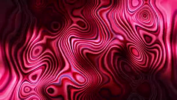 Abstrakt Svart Rødt Blankt Flytende Glass Med Fasettvridningsbølgebakgrunn Sømløs Løkstruktur – stockvideo