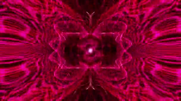 Abstrakcyjne Pętli Psychodeliczny Twórczy Blask Różowy Neon Energia Abstrakcyjny Techno — Wideo stockowe