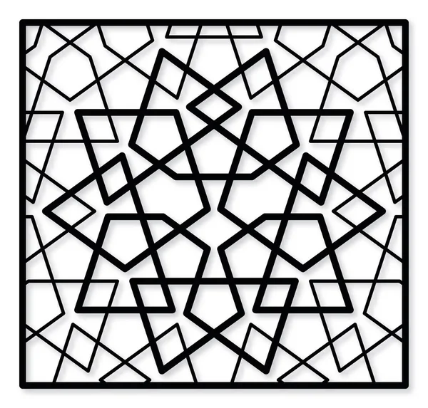 Dekoratif panel oryantal tarzı. Lazer kesme, kesme ölmek ya da kalıp.