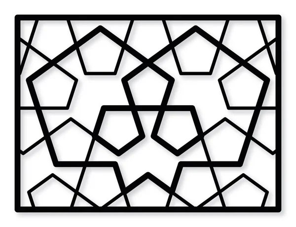 Dekoratif panel oryantal tarzı. Lazer kesme, kesme ölmek ya da kalıp.