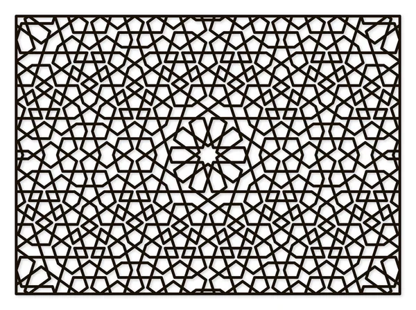 Geleneksel oryantal tarzda paneli. Lazer kesim için.