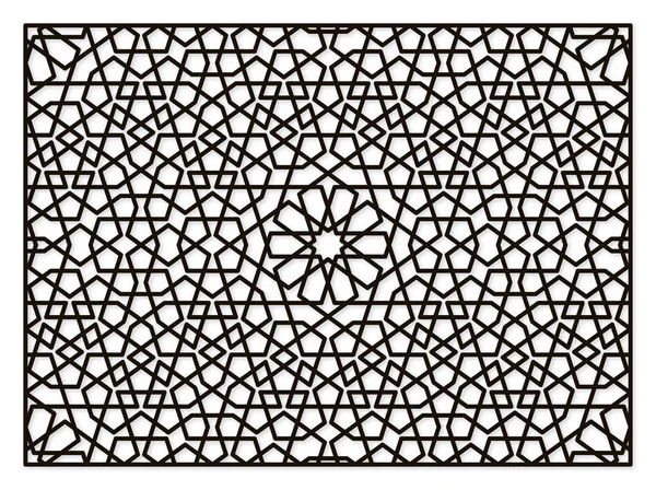 Панель традиционного восточного стиля. Для лазерной резки . — стоковый вектор