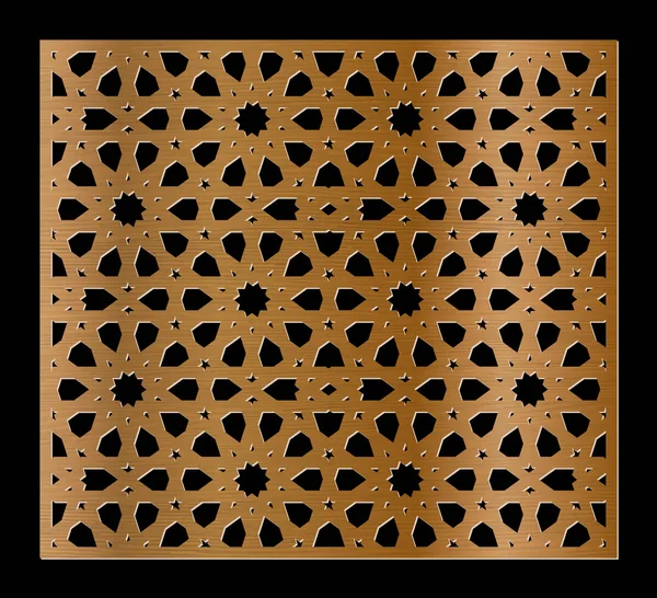 Plantilla de corte por láser. Panel decorativo. Patrón oriental tradicional . — Archivo Imágenes Vectoriales