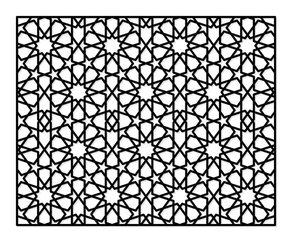 Lazer kesme şablonu. Dekoratif panel. Geleneksel oryantal desen.