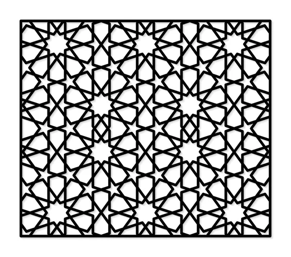Lazer kesme şablonu. Dekoratif panel. Geleneksel oryantal desen.