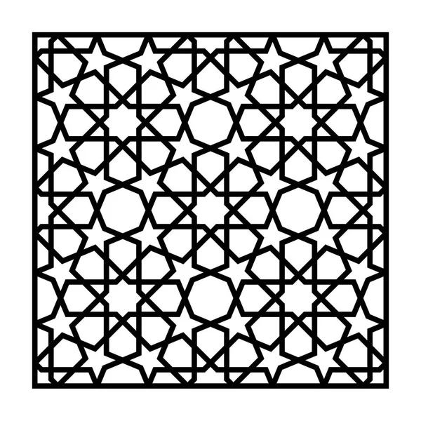 Lazer kesme şablonu. Geleneksel oryantal desen.