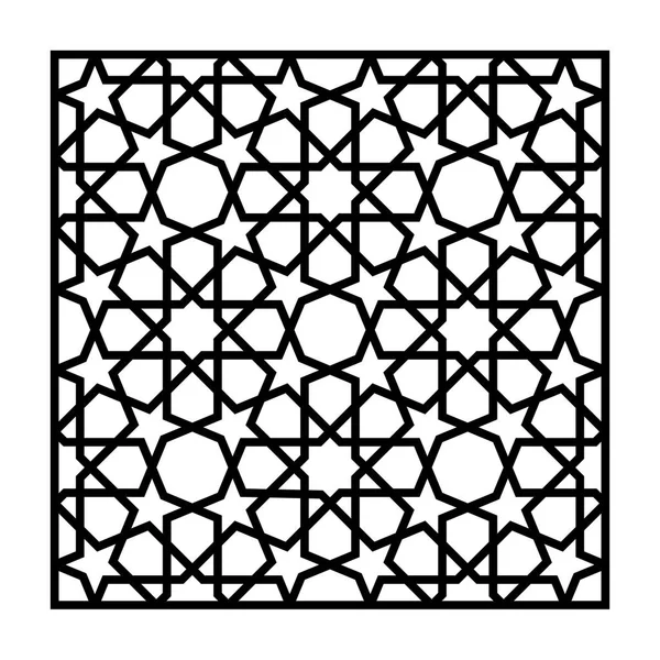 Lazer kesme şablonu. Geleneksel oryantal desen.