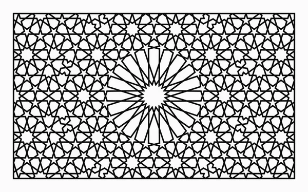 Orientalne ornament geometryczny. Laserowe cięcie szablonów. — Wektor stockowy