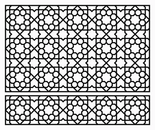 De Oosterse sjabloon patroon voor lasersnijden. Geometrische ornament. — Stockvector