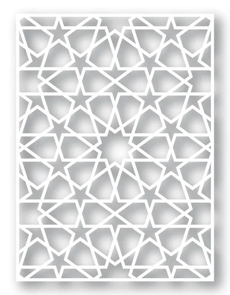 Lazer kesim için şablon. Oryantal desenli dekoratif panel.