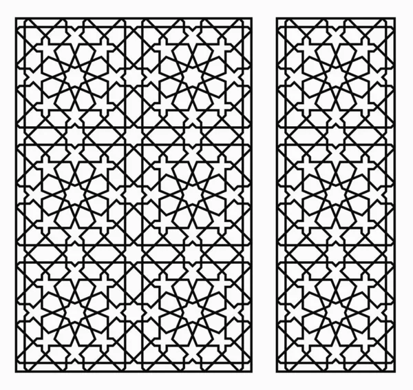Oryantal tarzda dekoratif panel. Lazer kesimi için. Vektör süsleme.